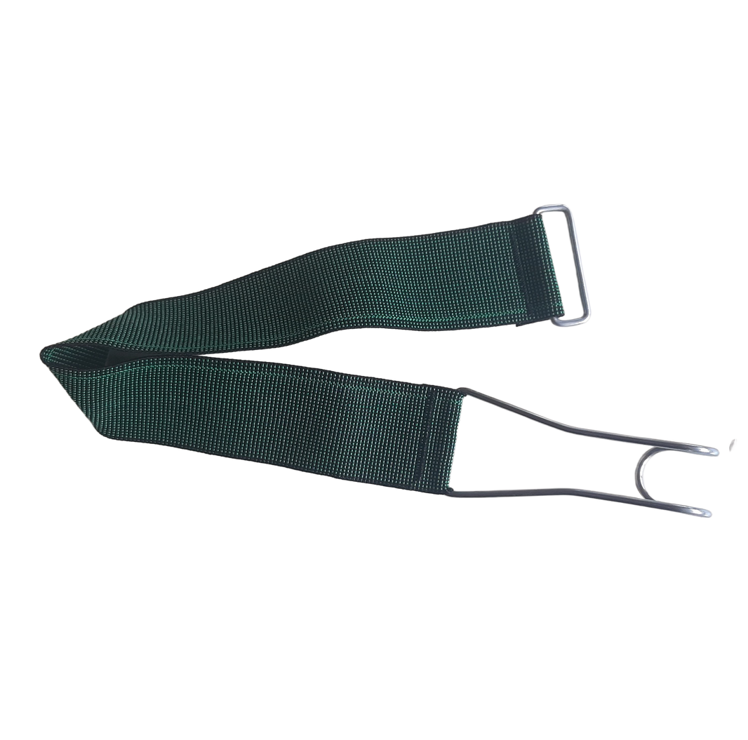 elastische spanband zwart met klem 70cm egetra rolcontainers