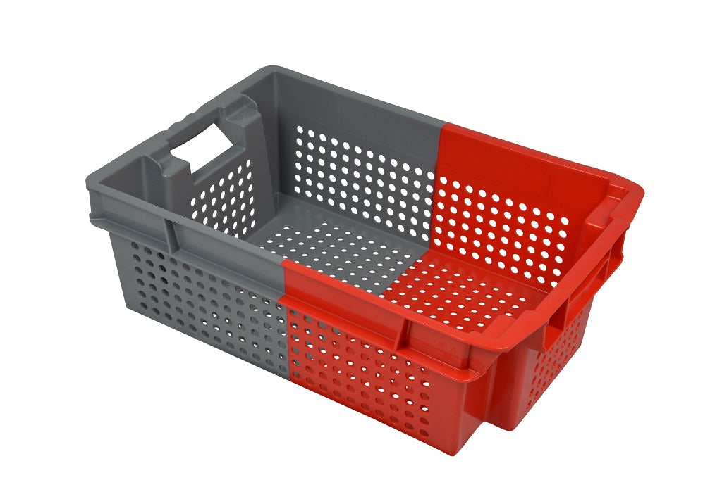 Nestbare stapelbak 70% (600x400x200) geventileerd