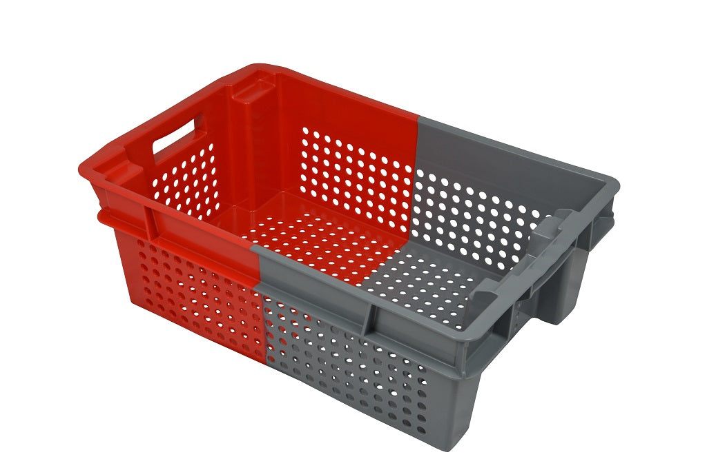 Nestbare stapelbak 70% (600x400x200) geventileerd