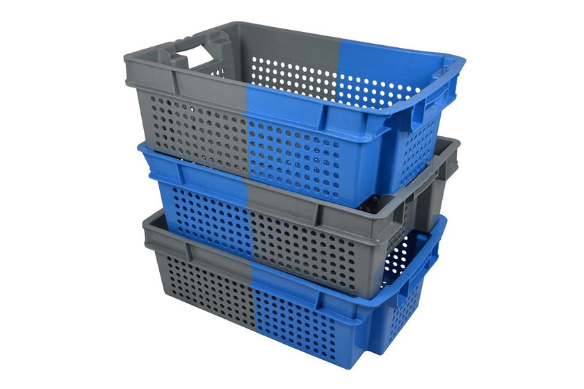 Nestbare stapelbak 70% (600x400x200) geventileerd