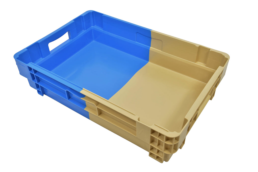 Nestbare stapelbak 50% (600x400x143) gesloten