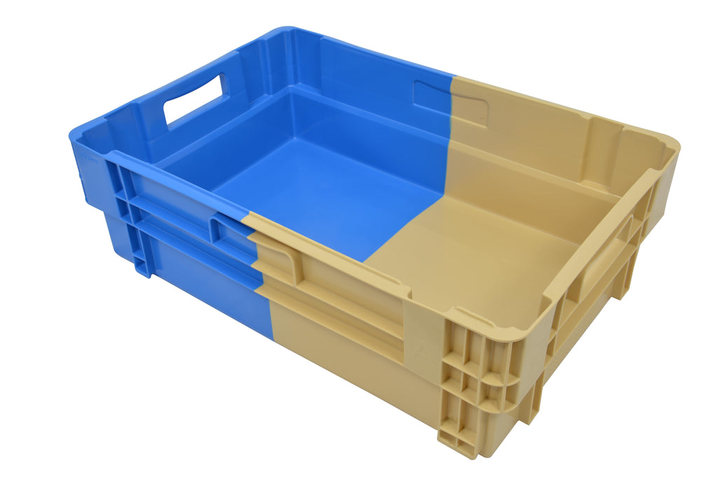 Nestbare stapelbak 50% (600x400x183) gesloten