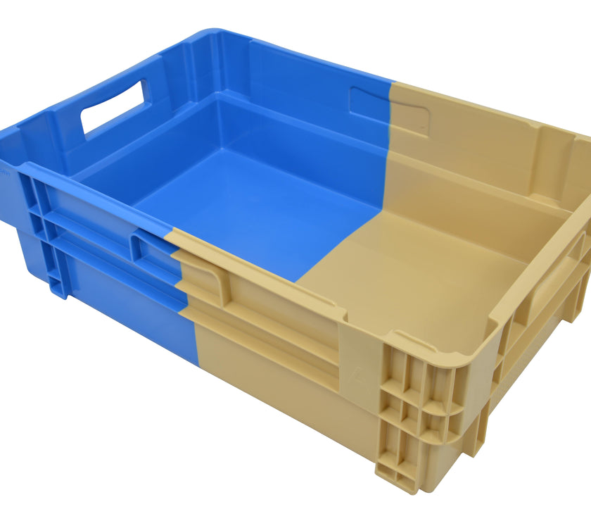Nestbare stapelbak 50% (600x400x183) gesloten