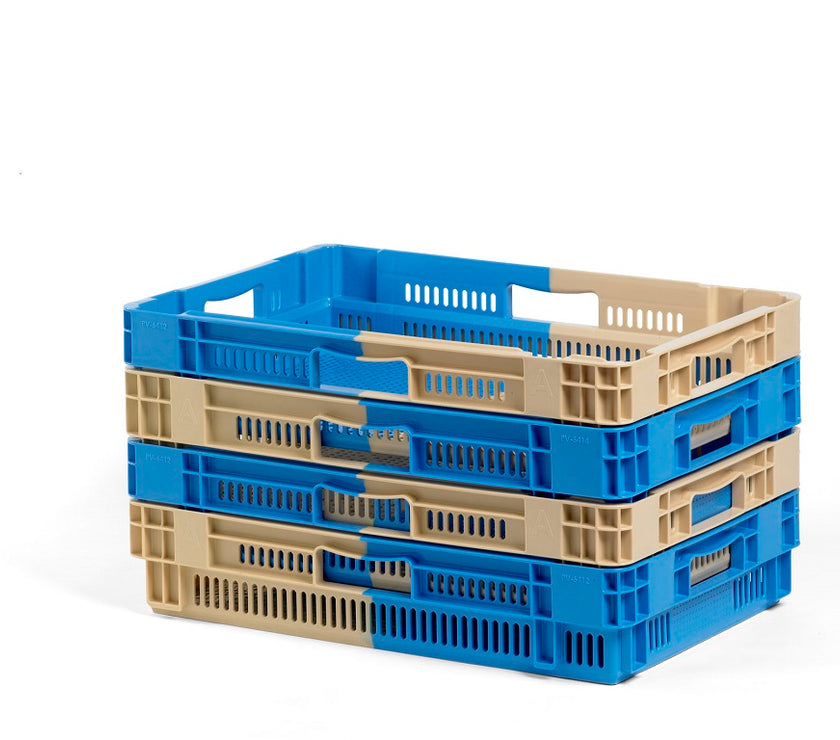 Nestbare stapelbak 50% (600x400x147) geventileerd