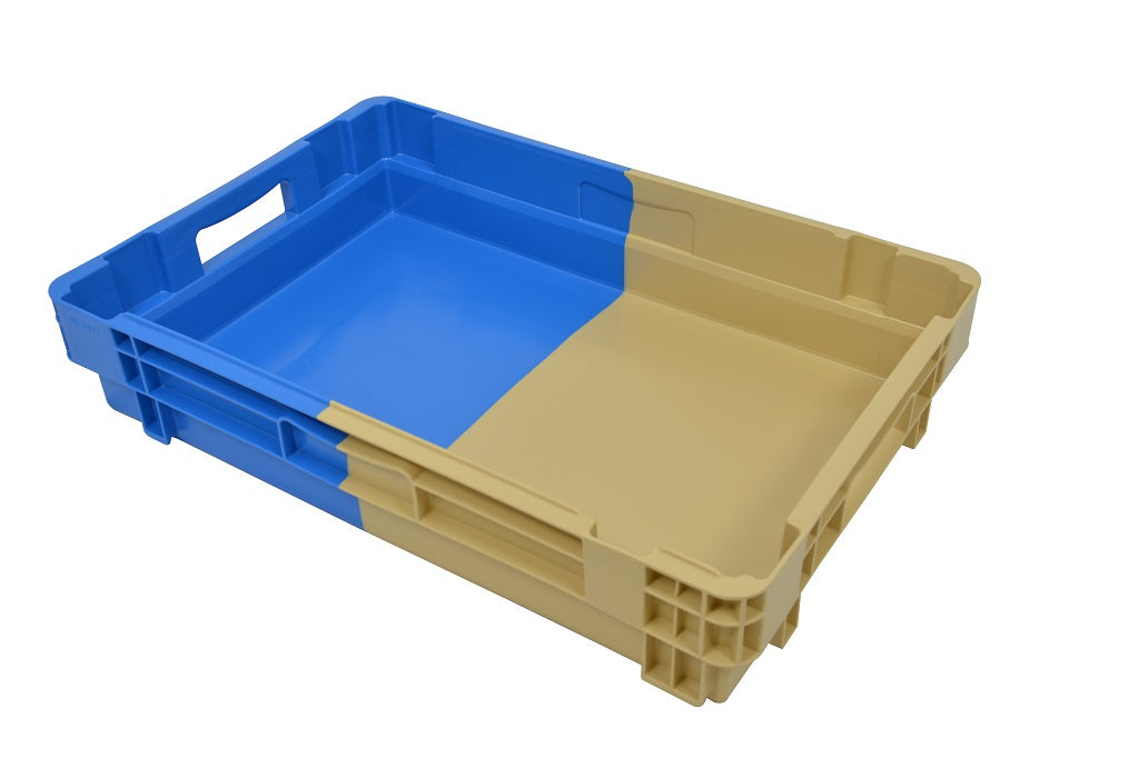 Nestbare stapelbak 50% (600x400x123) gesloten