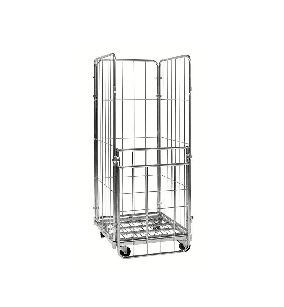 4-heks rolcontainer met stalen bodem (720x800x1800)