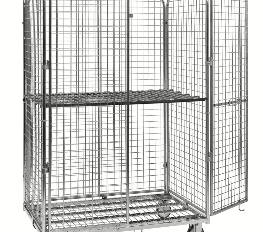 Anti-diefstal rolcontainer met stalen bodem (1200x800x1845)