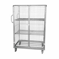 4-heks rolcontainer met stalen bodem 50x50 (800x1200x1830)
