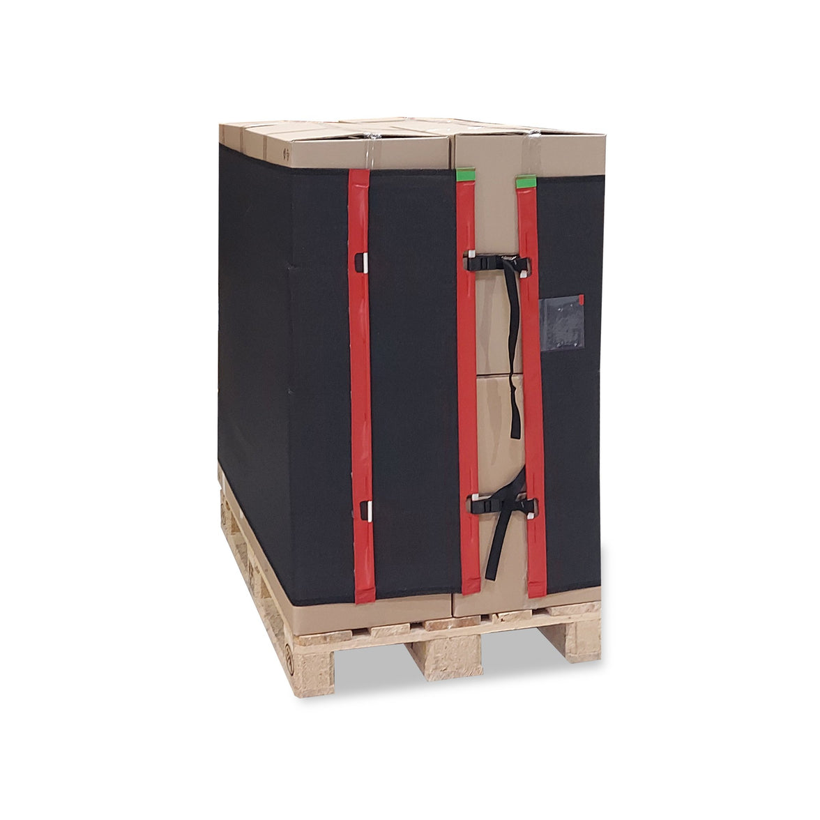 pallet vastbinden transport alternatief voor folie