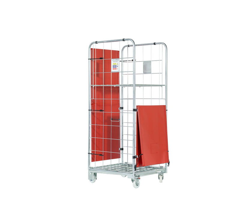 textiel deur pvc bescherming rolcontainer