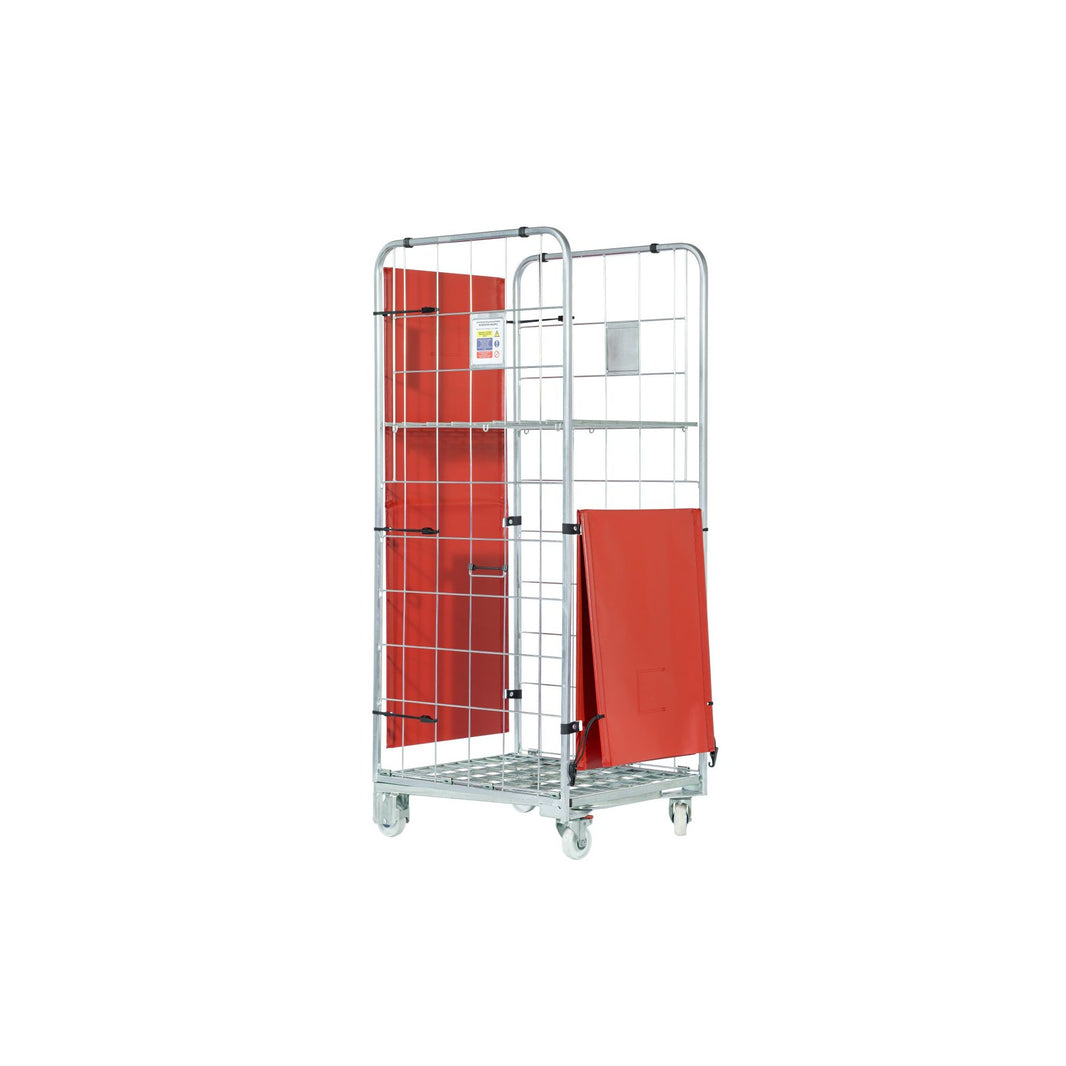 textiel deur pvc bescherming rolcontainer egetra
